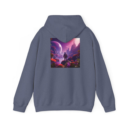 Unisex Heavy Blend™ Hooded Sweatshirt-Exploring the Purple Jungle