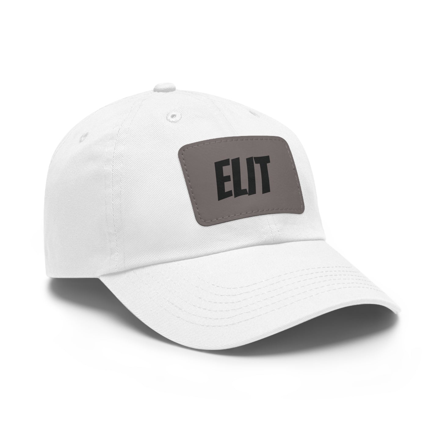 Dad Hat with Leather Patch (Rectangle)-Elit Hat