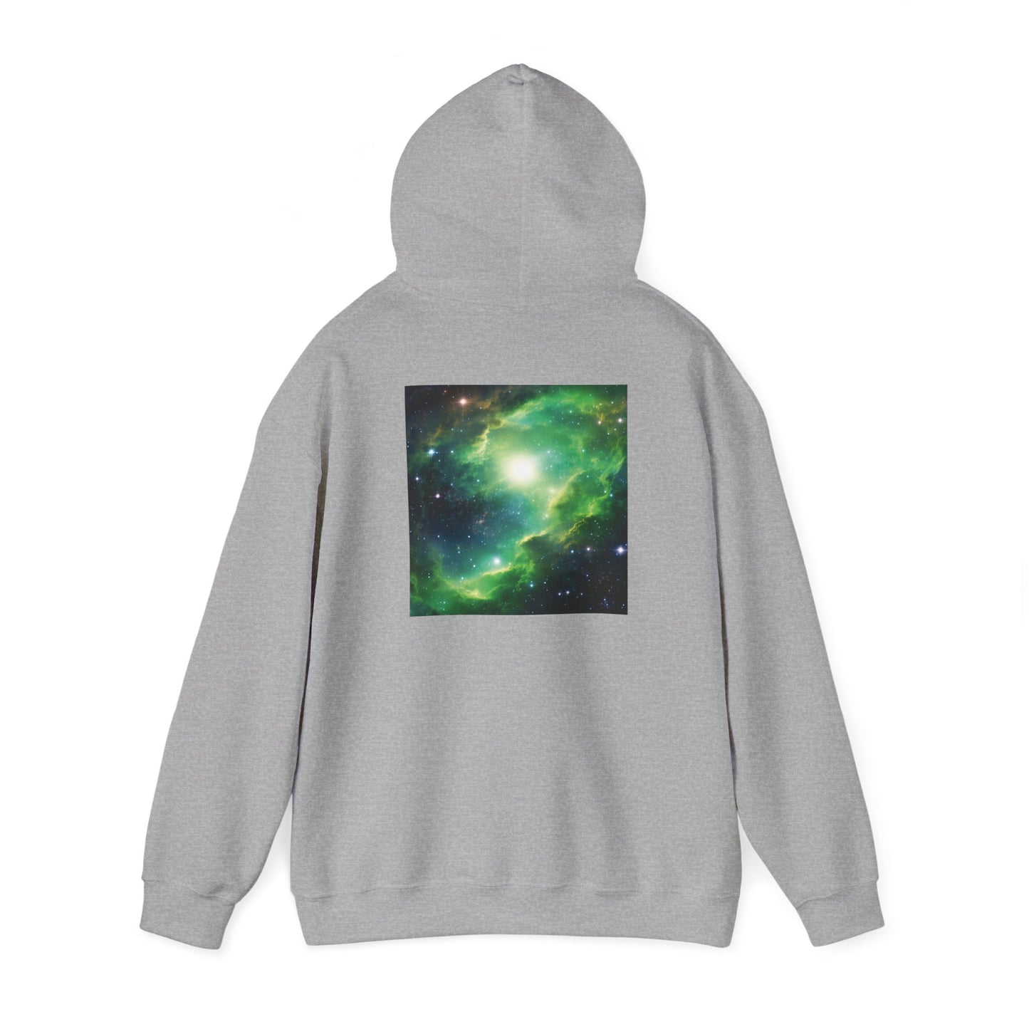 Unisex Heavy Blend™ Hooded Sweatshirt-Black and Green Galaxy