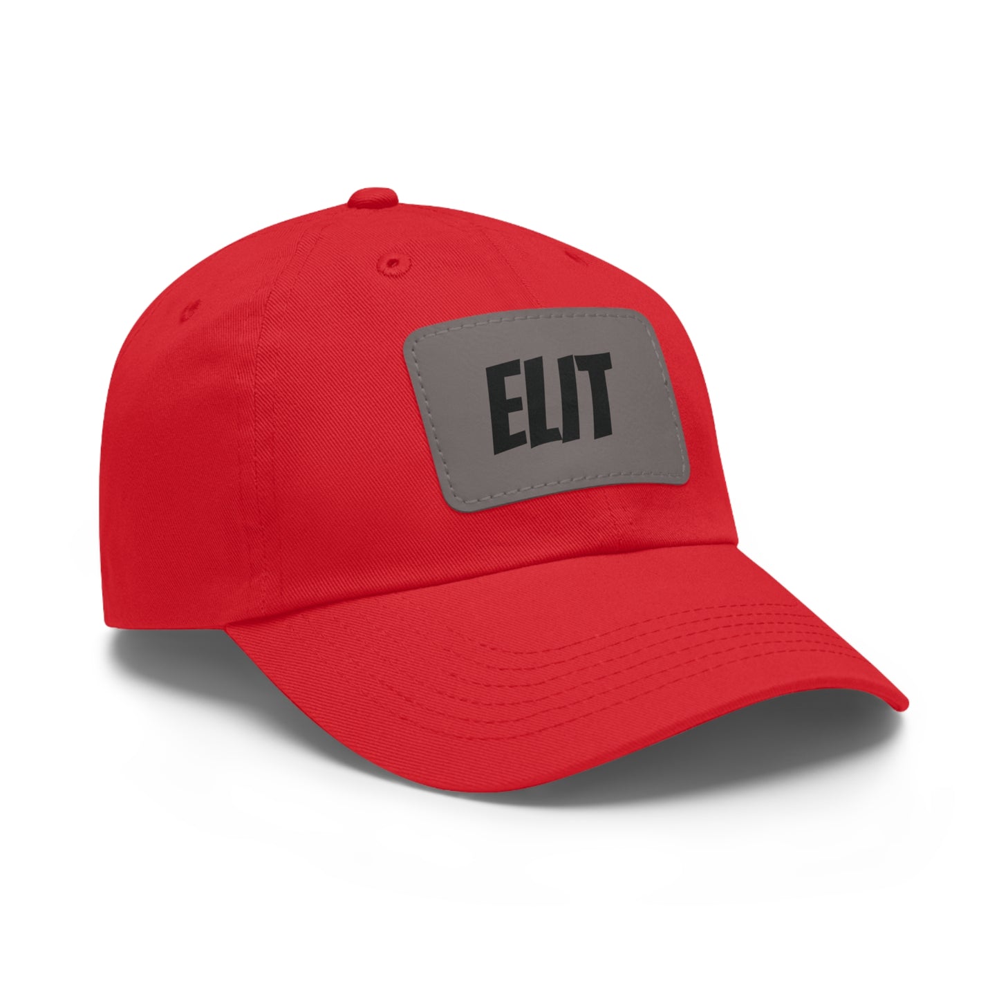 Dad Hat with Leather Patch (Rectangle)-Elit Hat
