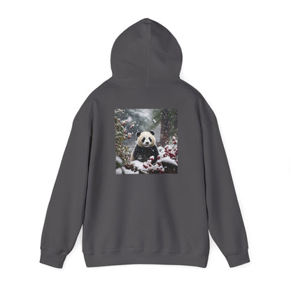 Unisex Heavy Blend™ Hooded Sweatshirt-Snowy Panda