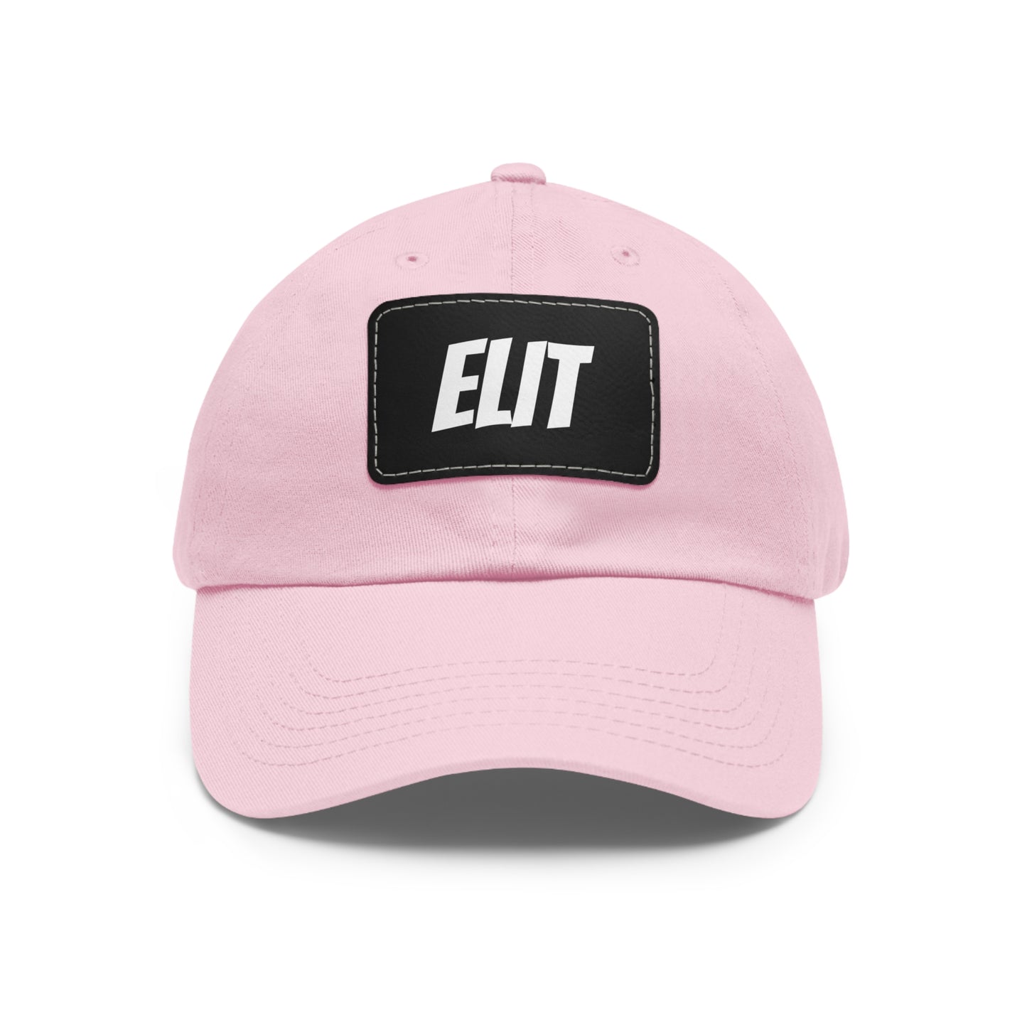Dad Hat with Leather Patch (Rectangle)-Elit Hat