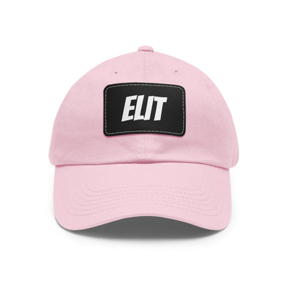 Dad Hat with Leather Patch (Rectangle)-Elit Hat