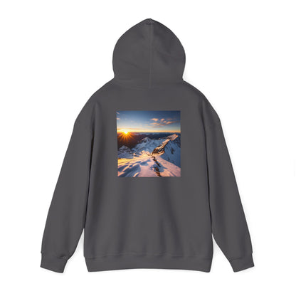 Unisex Heavy Blend™ Hooded Sweatshirt-Sunset From a Peak