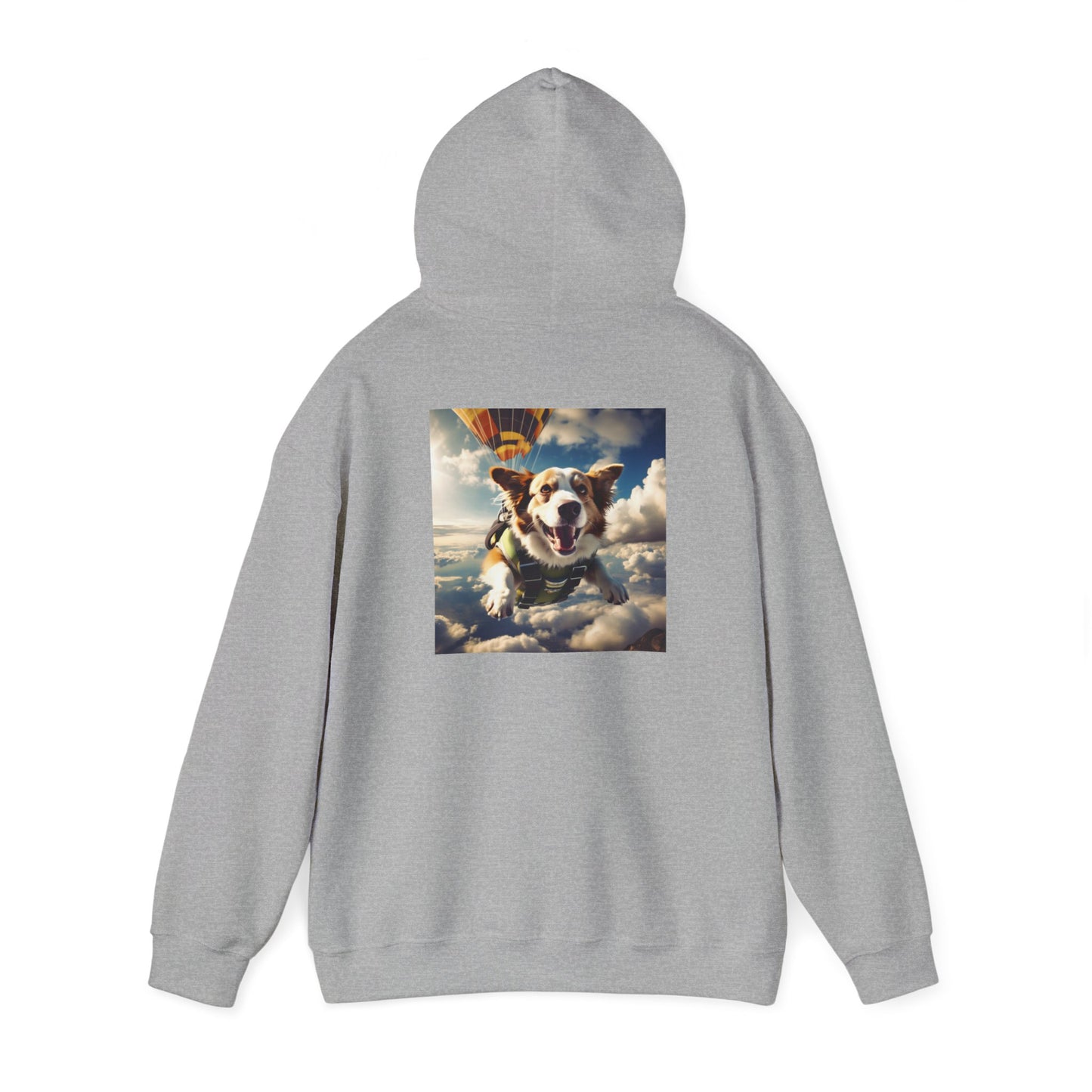 Unisex Heavy Blend™ Hooded Sweatshirt-Sky Diving Dog