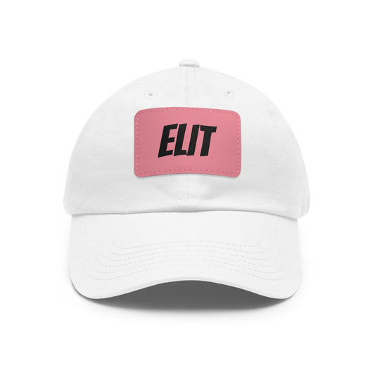 Dad Hat with Leather Patch (Rectangle)-Elit Hat