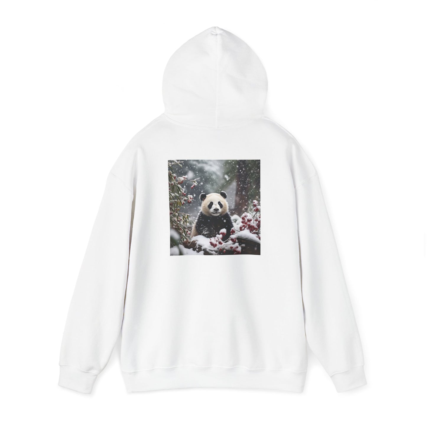 Unisex Heavy Blend™ Hooded Sweatshirt-Snowy Panda