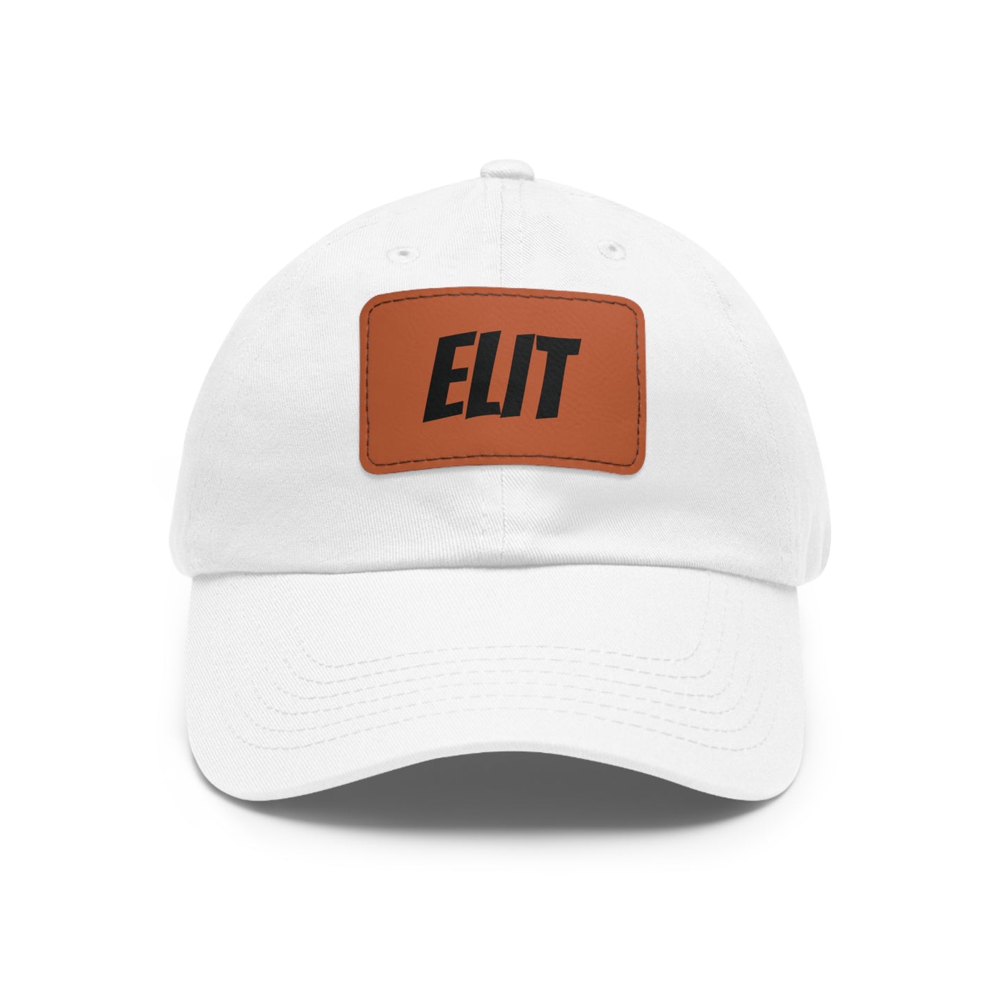 Dad Hat with Leather Patch (Rectangle)-Elit Hat
