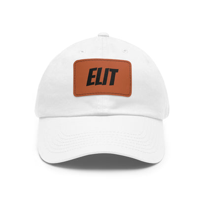 Dad Hat with Leather Patch (Rectangle)-Elit Hat