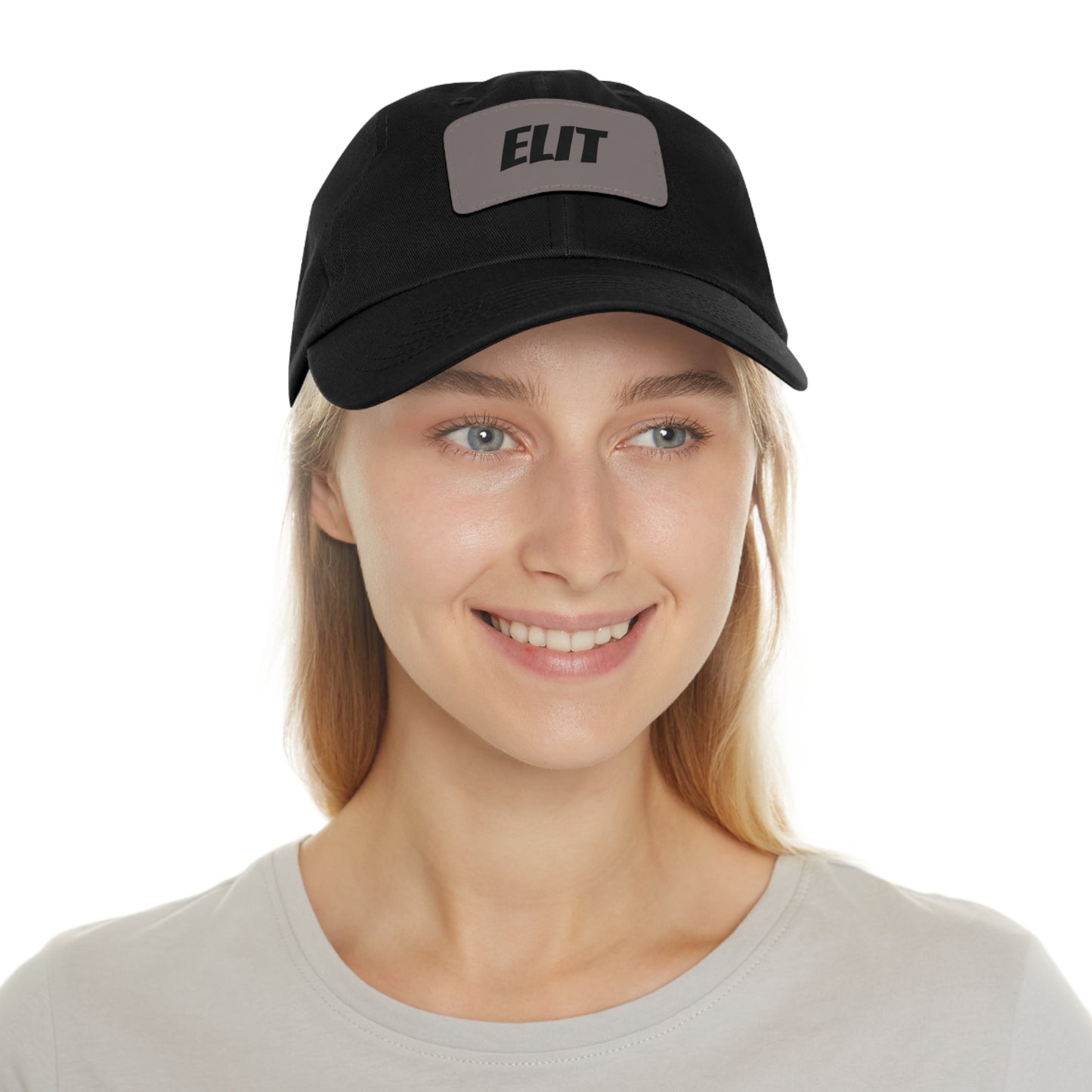 Dad Hat with Leather Patch (Rectangle)-Elit Hat