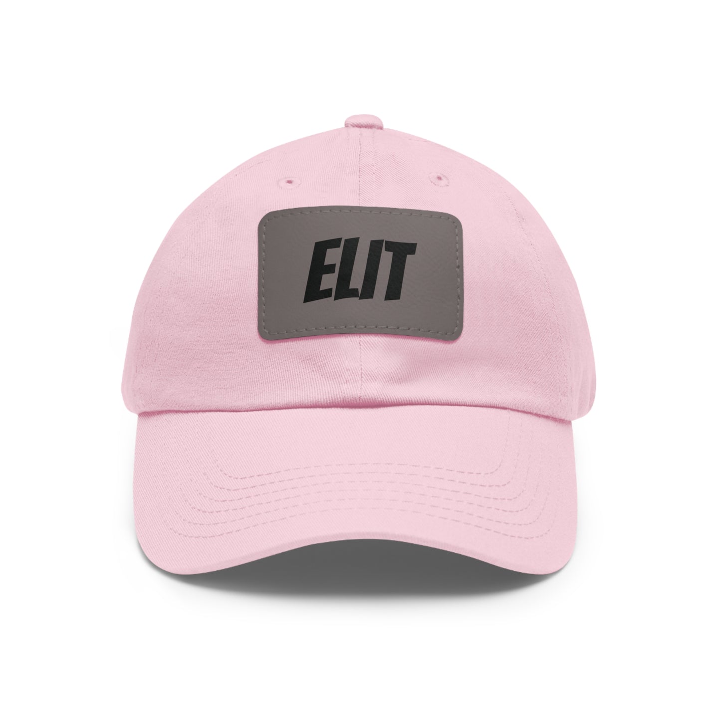 Dad Hat with Leather Patch (Rectangle)-Elit Hat
