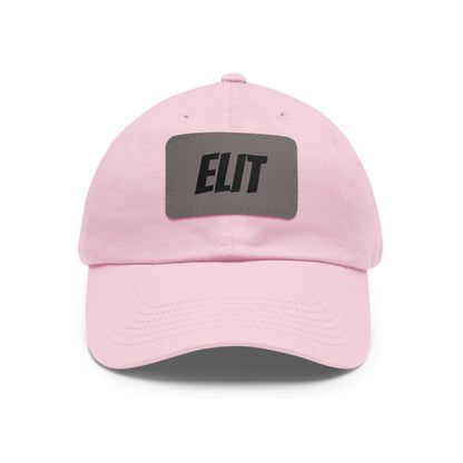 Dad Hat with Leather Patch (Rectangle)-Elit Hat