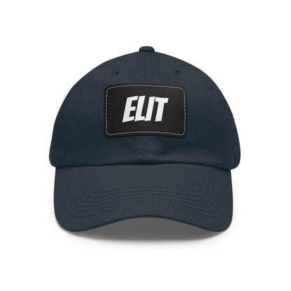 Dad Hat with Leather Patch (Rectangle)-Elit Hat