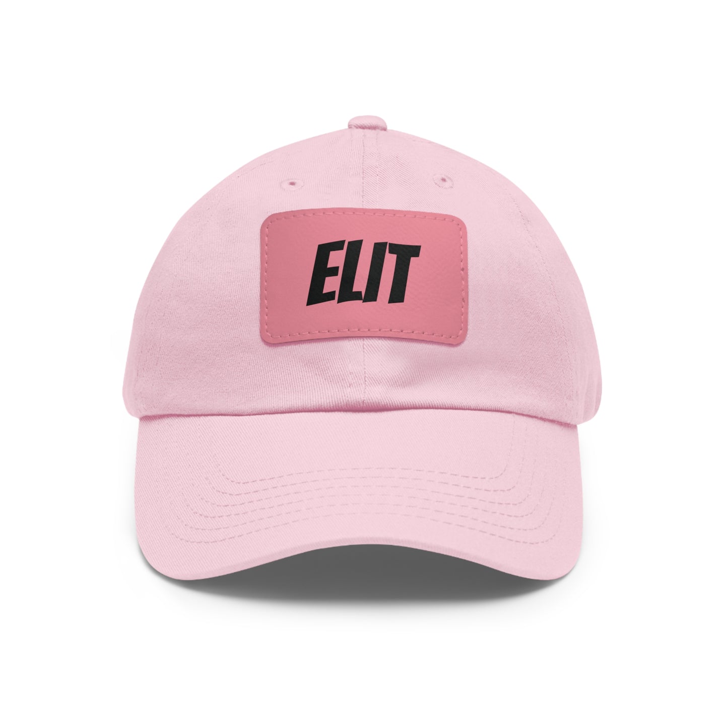 Dad Hat with Leather Patch (Rectangle)-Elit Hat