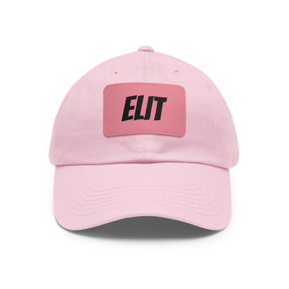 Dad Hat with Leather Patch (Rectangle)-Elit Hat
