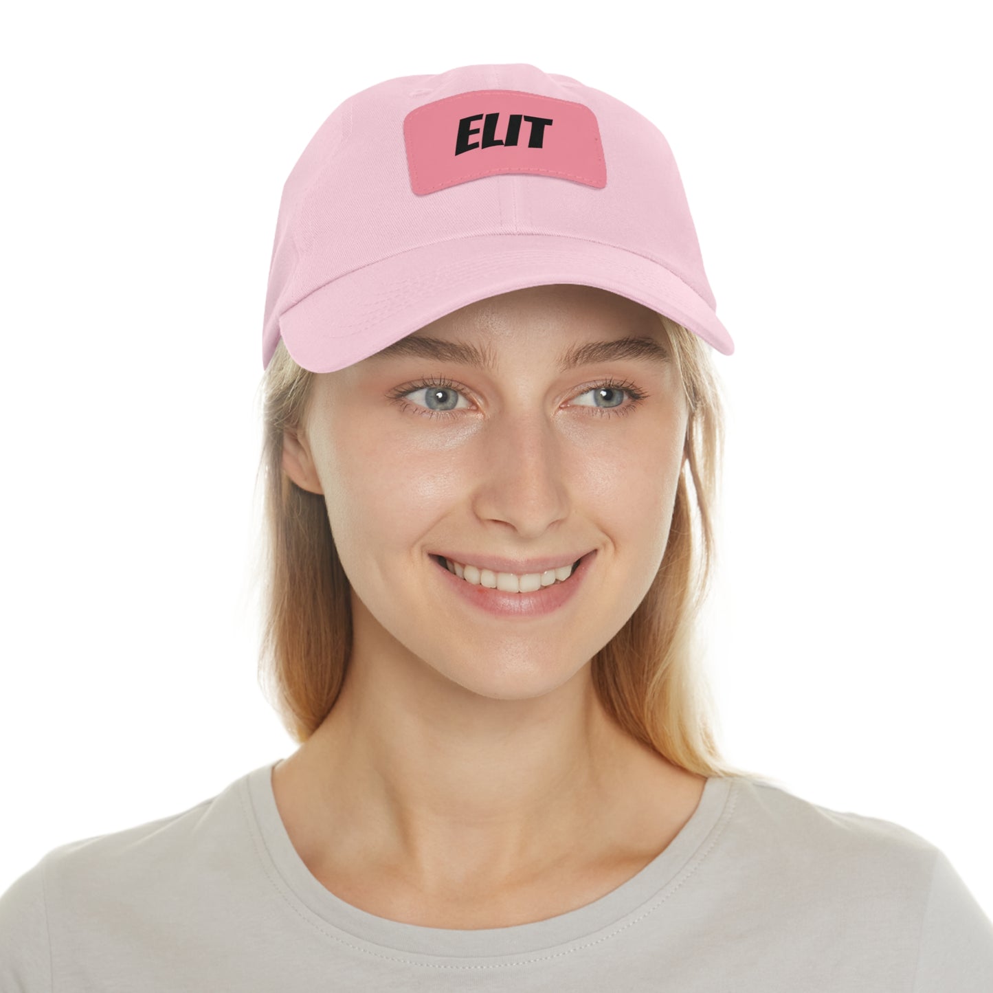 Dad Hat with Leather Patch (Rectangle)-Elit Hat