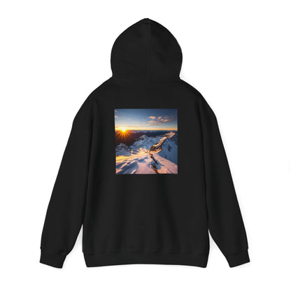 Unisex Heavy Blend™ Hooded Sweatshirt-Sunset From a Peak