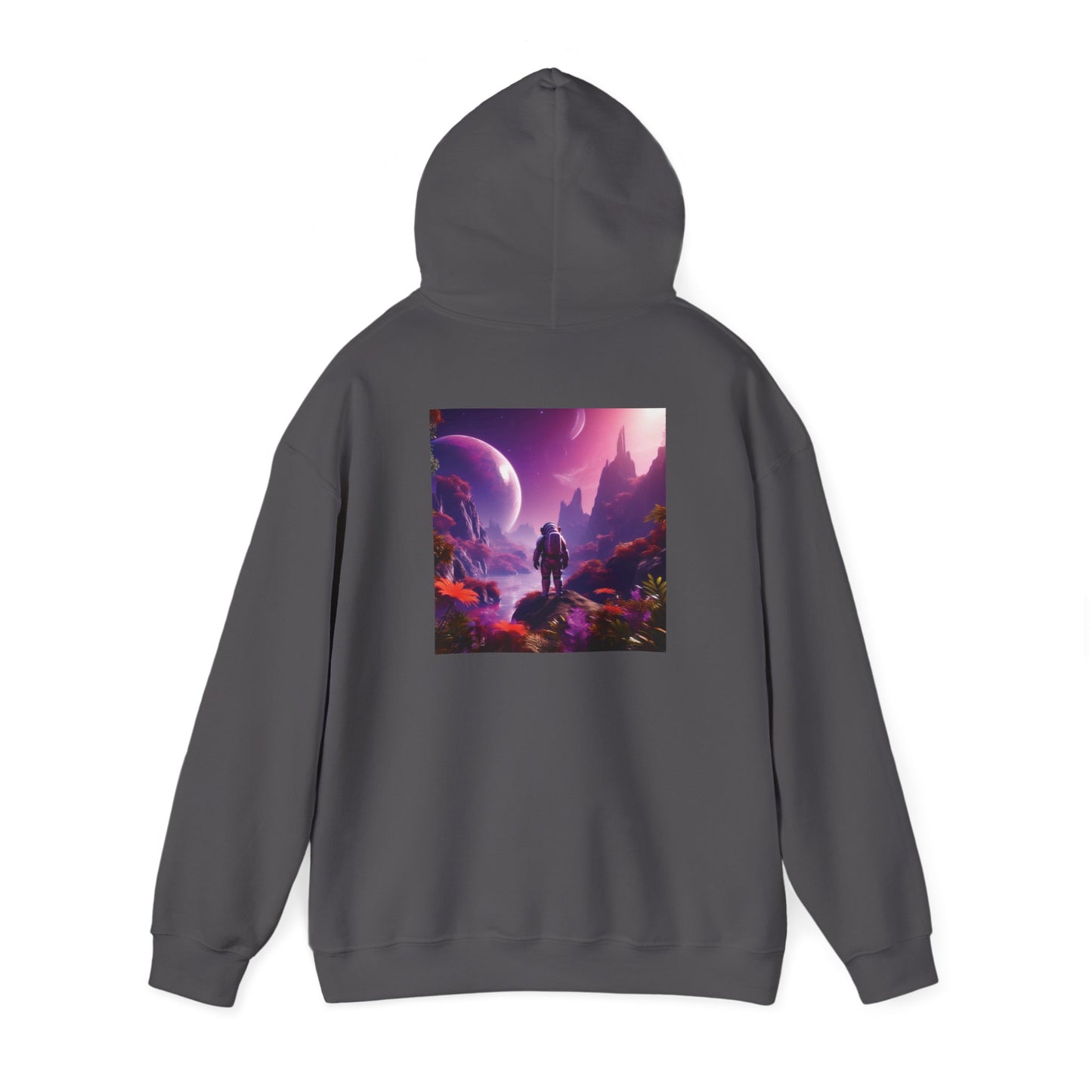 Unisex Heavy Blend™ Hooded Sweatshirt-Exploring the Purple Jungle