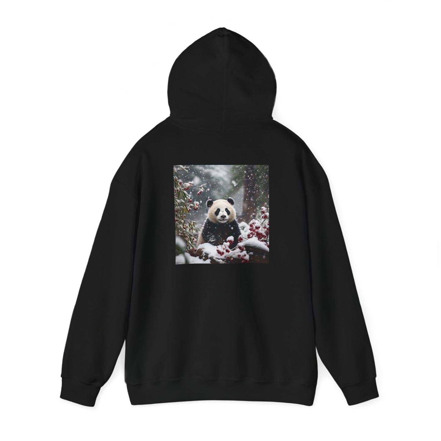 Unisex Heavy Blend™ Hooded Sweatshirt-Snowy Panda