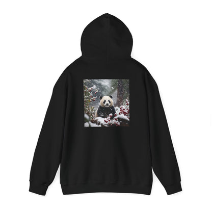 Unisex Heavy Blend™ Hooded Sweatshirt-Snowy Panda