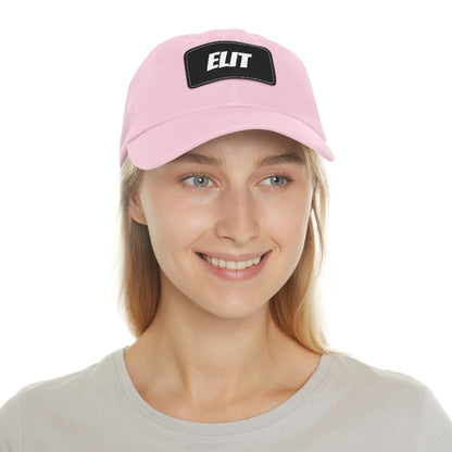 Dad Hat with Leather Patch (Rectangle)-Elit Hat