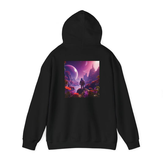Unisex Heavy Blend™ Hooded Sweatshirt-Exploring the Purple Jungle