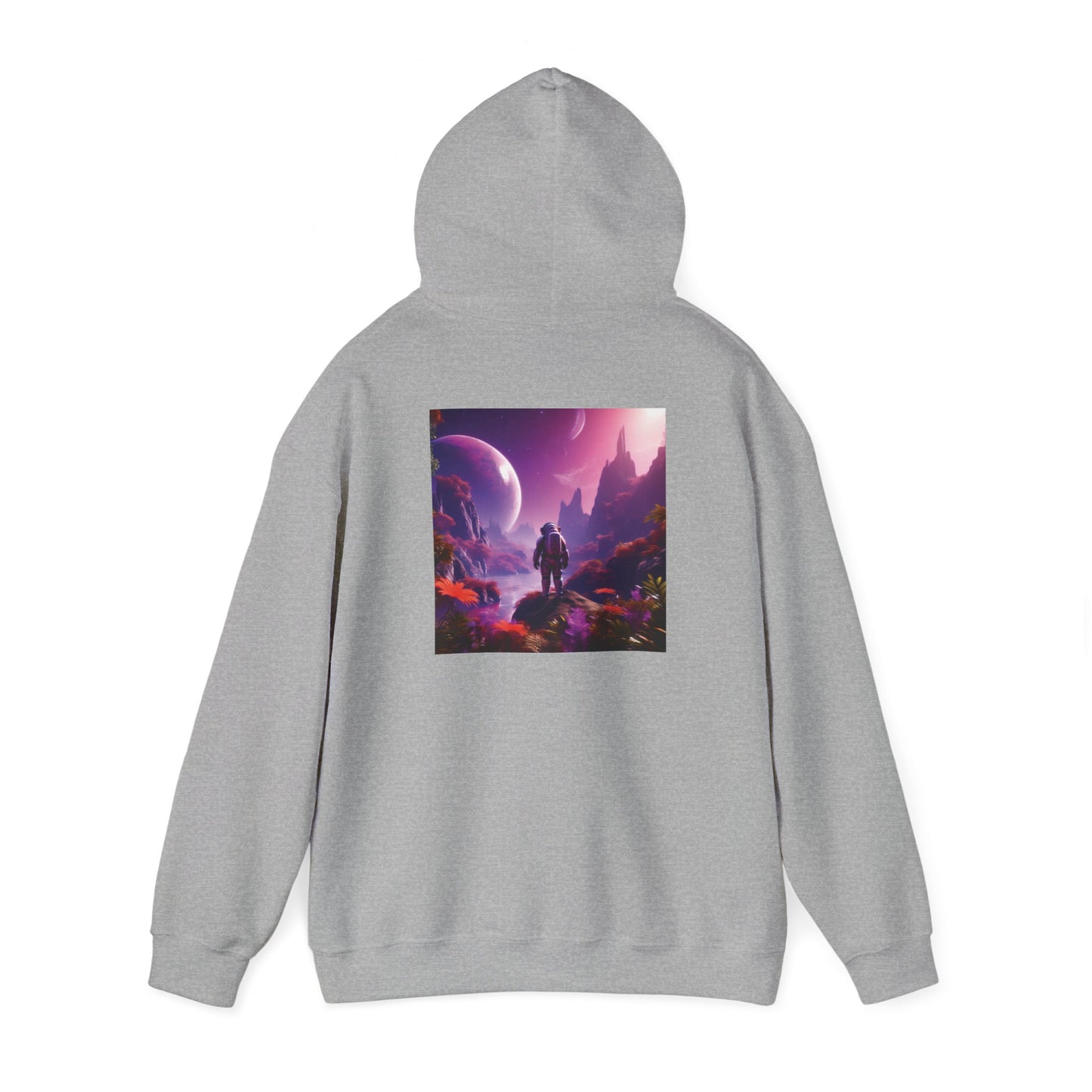 Unisex Heavy Blend™ Hooded Sweatshirt-Exploring the Purple Jungle