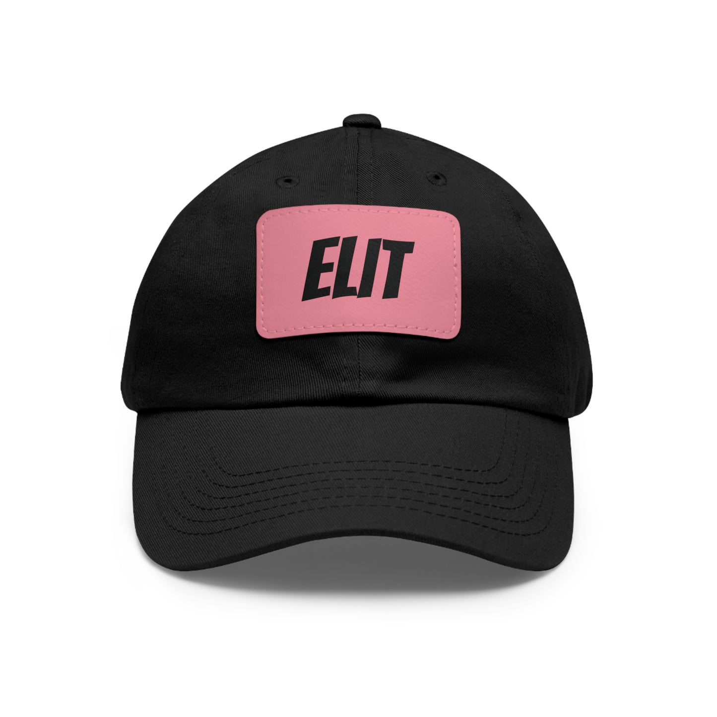 Dad Hat with Leather Patch (Rectangle)-Elit Hat