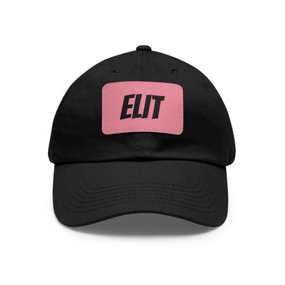 Dad Hat with Leather Patch (Rectangle)-Elit Hat