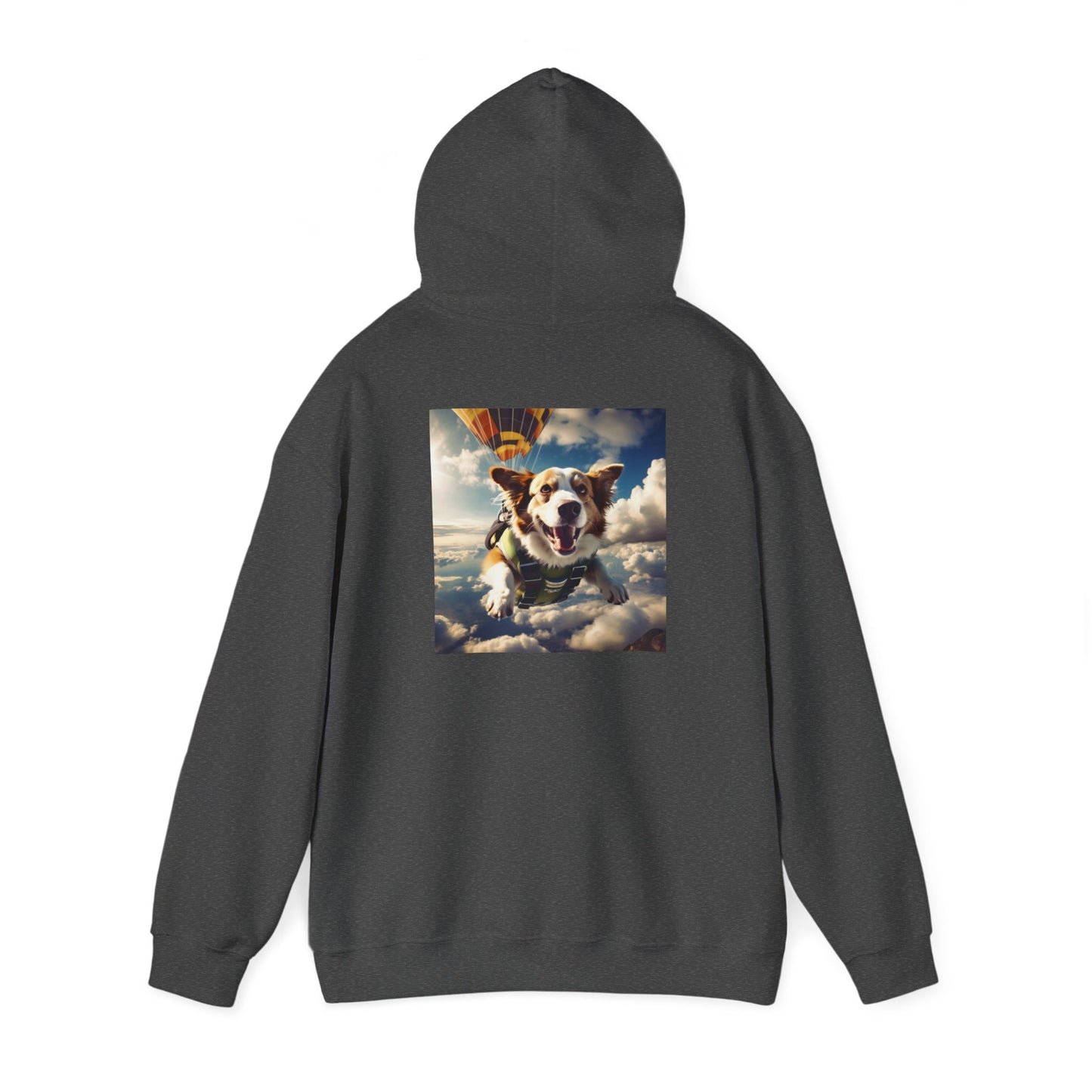 Unisex Heavy Blend™ Hooded Sweatshirt-Sky Diving Dog