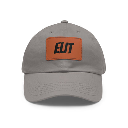 Dad Hat with Leather Patch (Rectangle)-Elit Hat