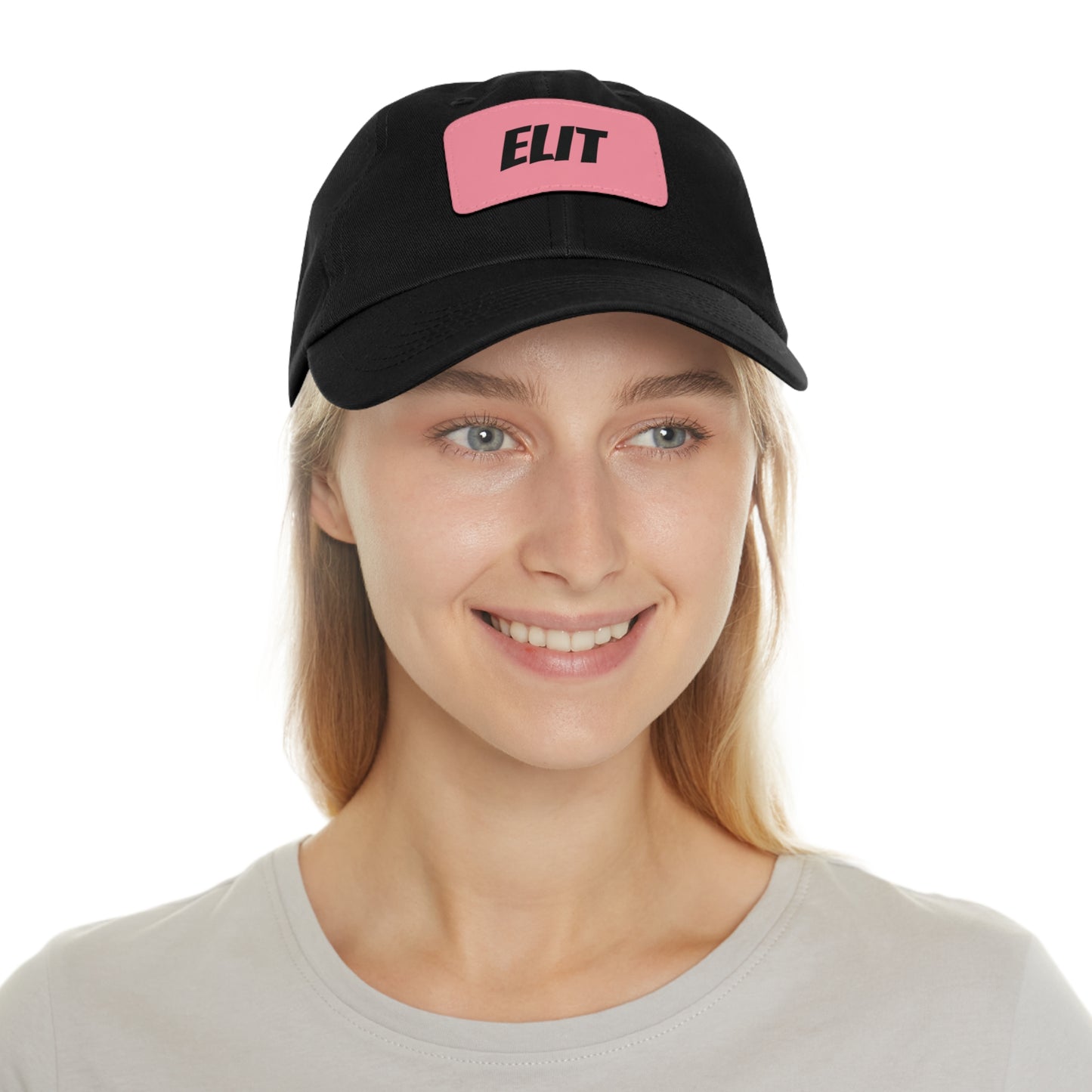Dad Hat with Leather Patch (Rectangle)-Elit Hat