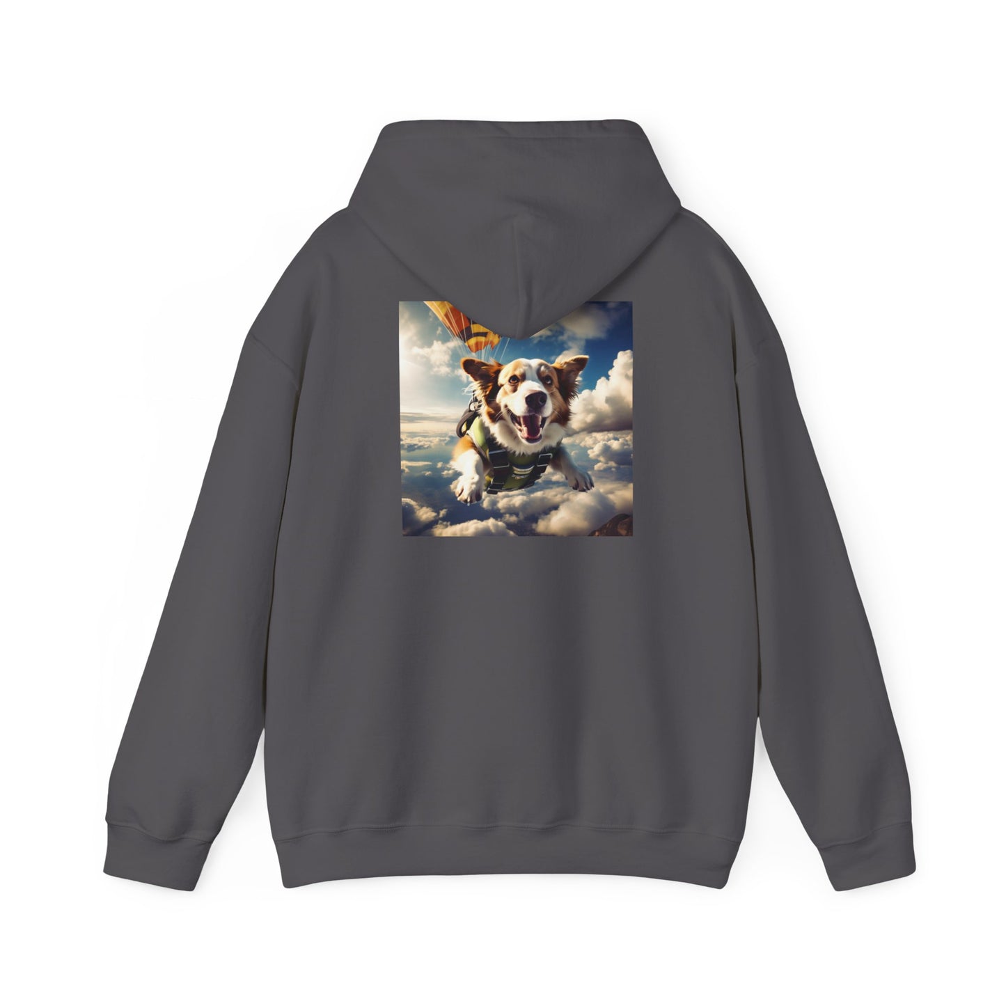 Unisex Heavy Blend™ Hooded Sweatshirt-Sky Diving Dog