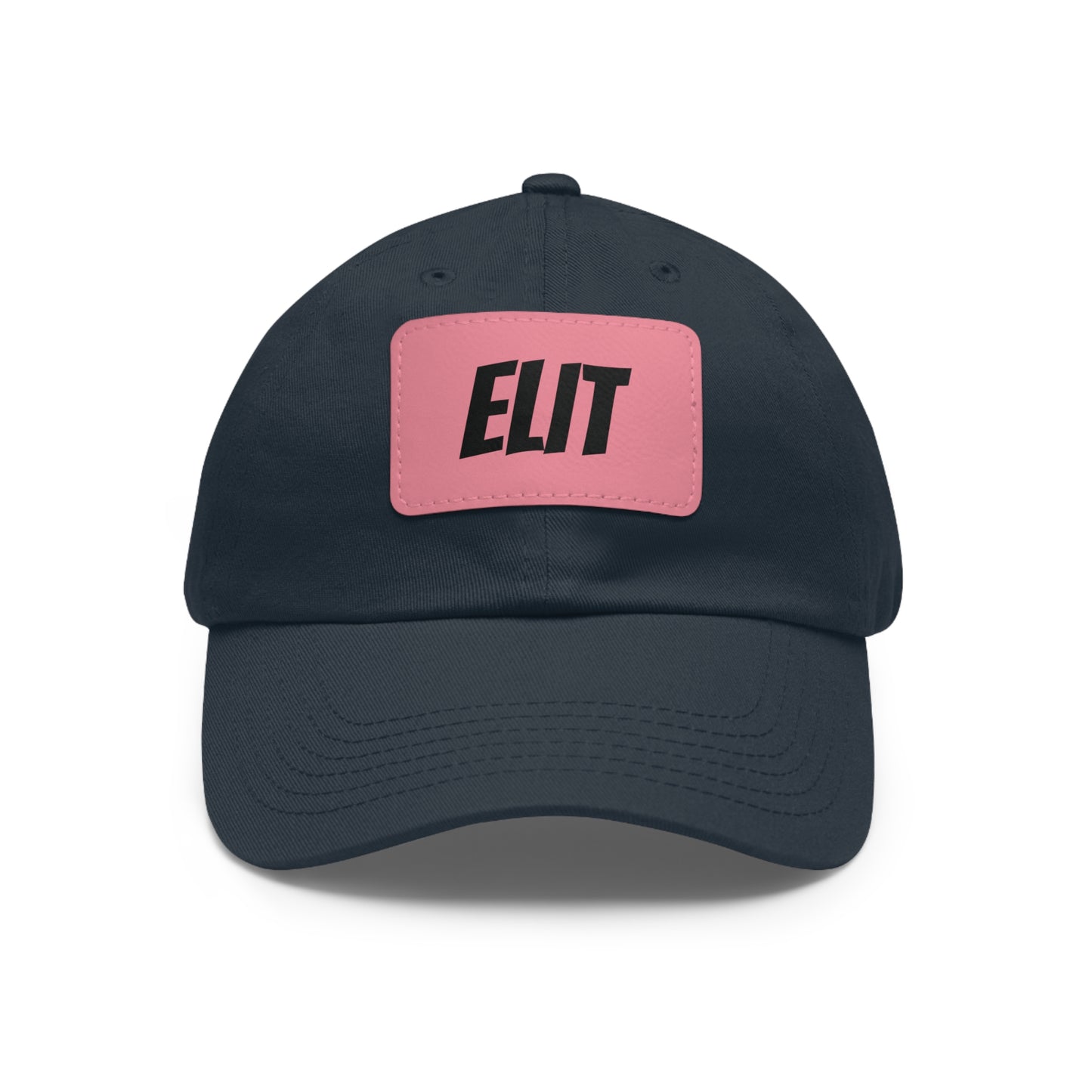 Dad Hat with Leather Patch (Rectangle)-Elit Hat