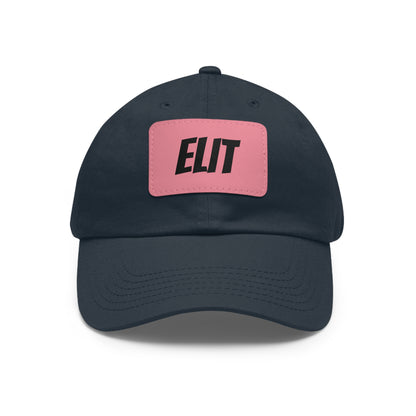 Dad Hat with Leather Patch (Rectangle)-Elit Hat