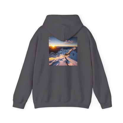 Unisex Heavy Blend™ Hooded Sweatshirt-Sunset From a Peak