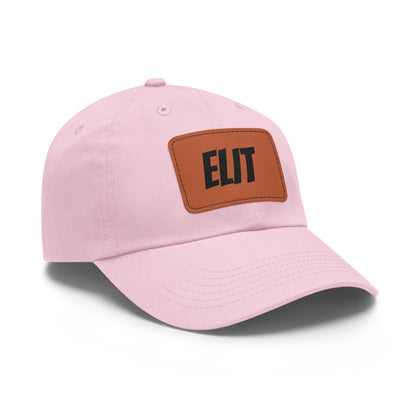 Dad Hat with Leather Patch (Rectangle)-Elit Hat
