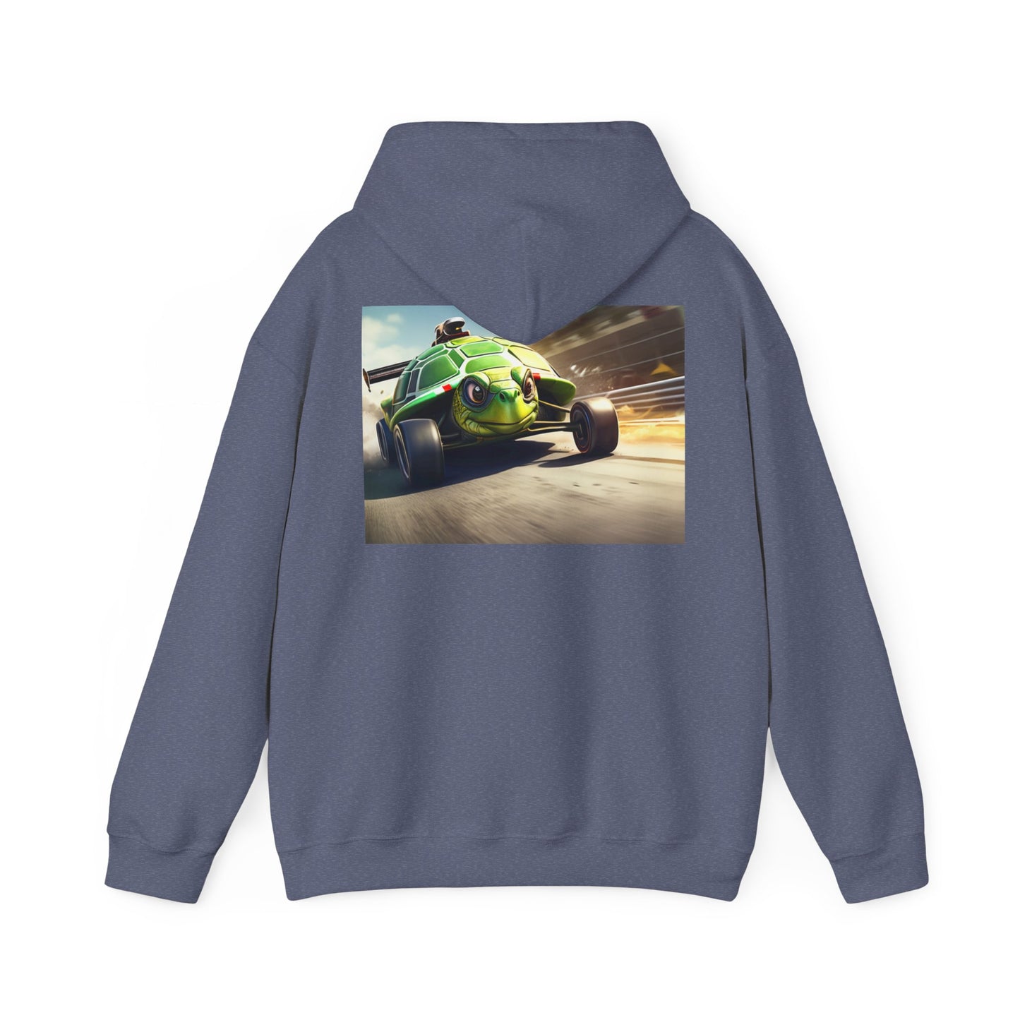 Unisex Heavy Blend™ Hooded Sweatshirt-Turtle Race Car