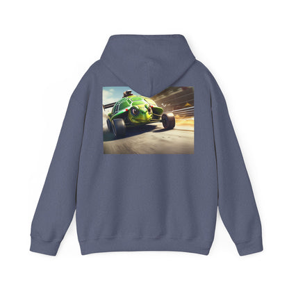 Unisex Heavy Blend™ Hooded Sweatshirt-Turtle Race Car