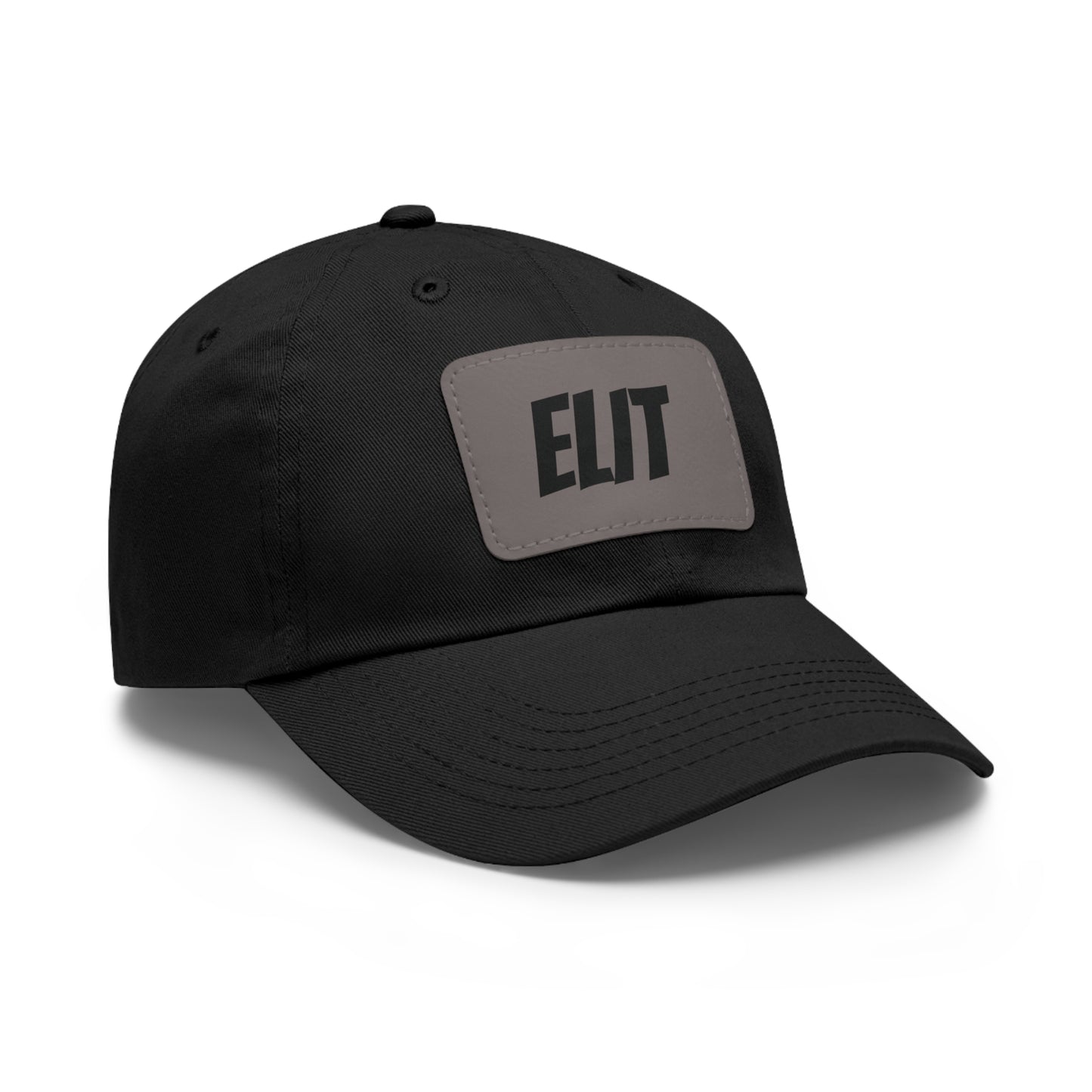 Dad Hat with Leather Patch (Rectangle)-Elit Hat