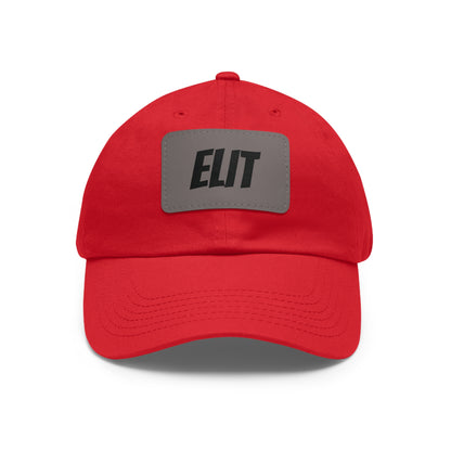 Dad Hat with Leather Patch (Rectangle)-Elit Hat