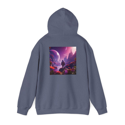 Unisex Heavy Blend™ Hooded Sweatshirt-Exploring the Purple Jungle