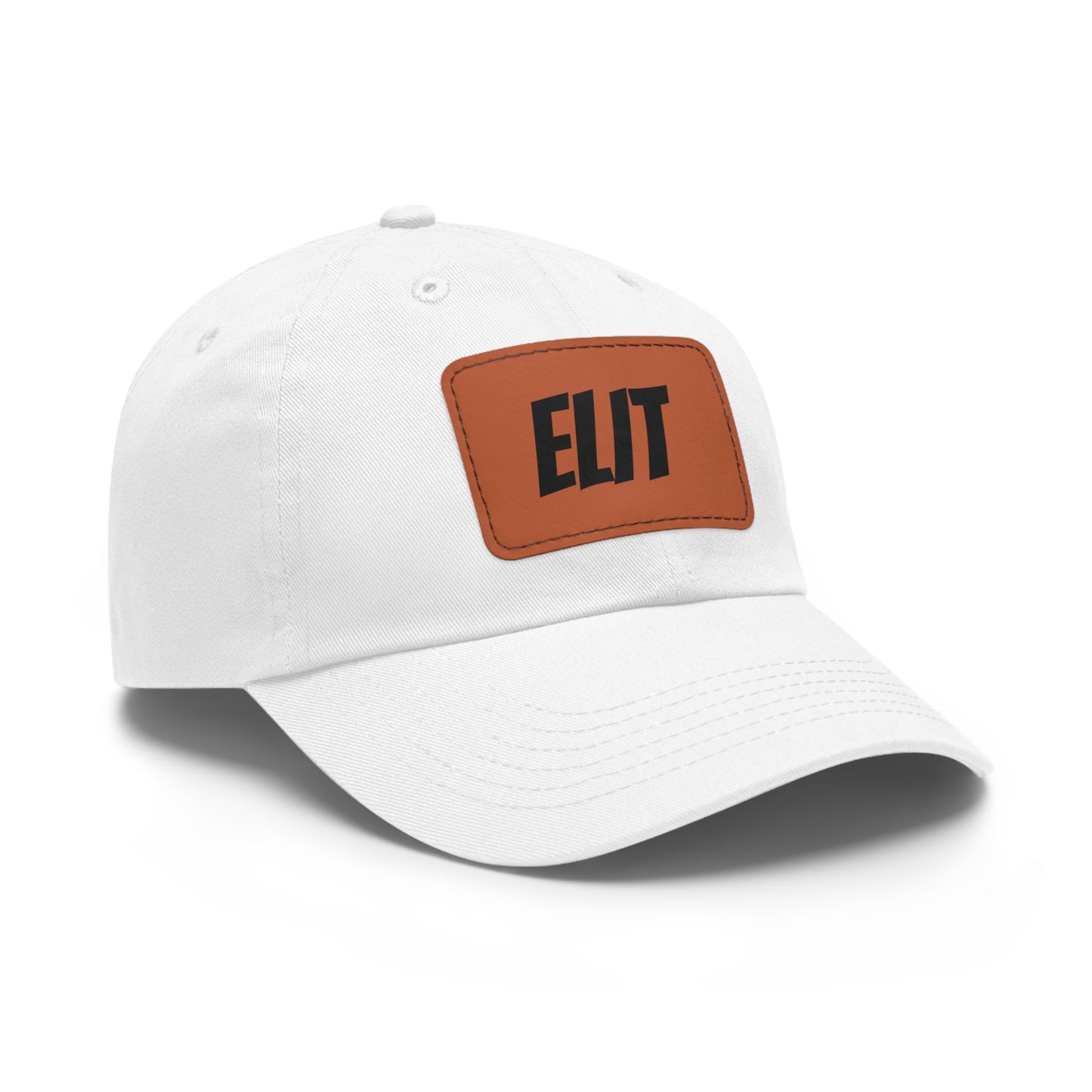 Dad Hat with Leather Patch (Rectangle)-Elit Hat