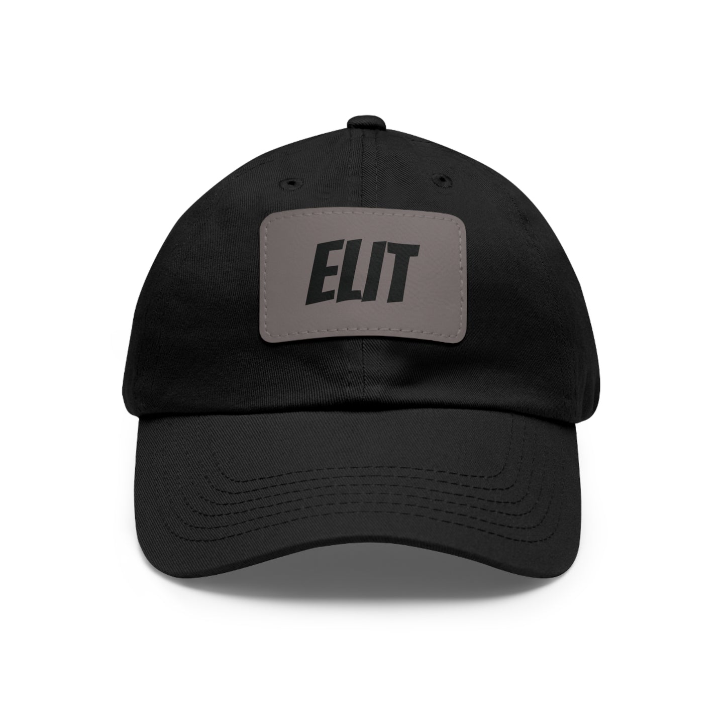 Dad Hat with Leather Patch (Rectangle)-Elit Hat