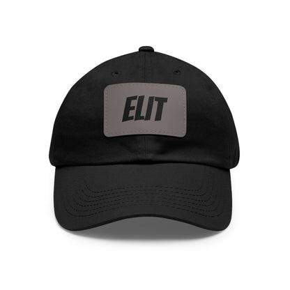 Dad Hat with Leather Patch (Rectangle)-Elit Hat