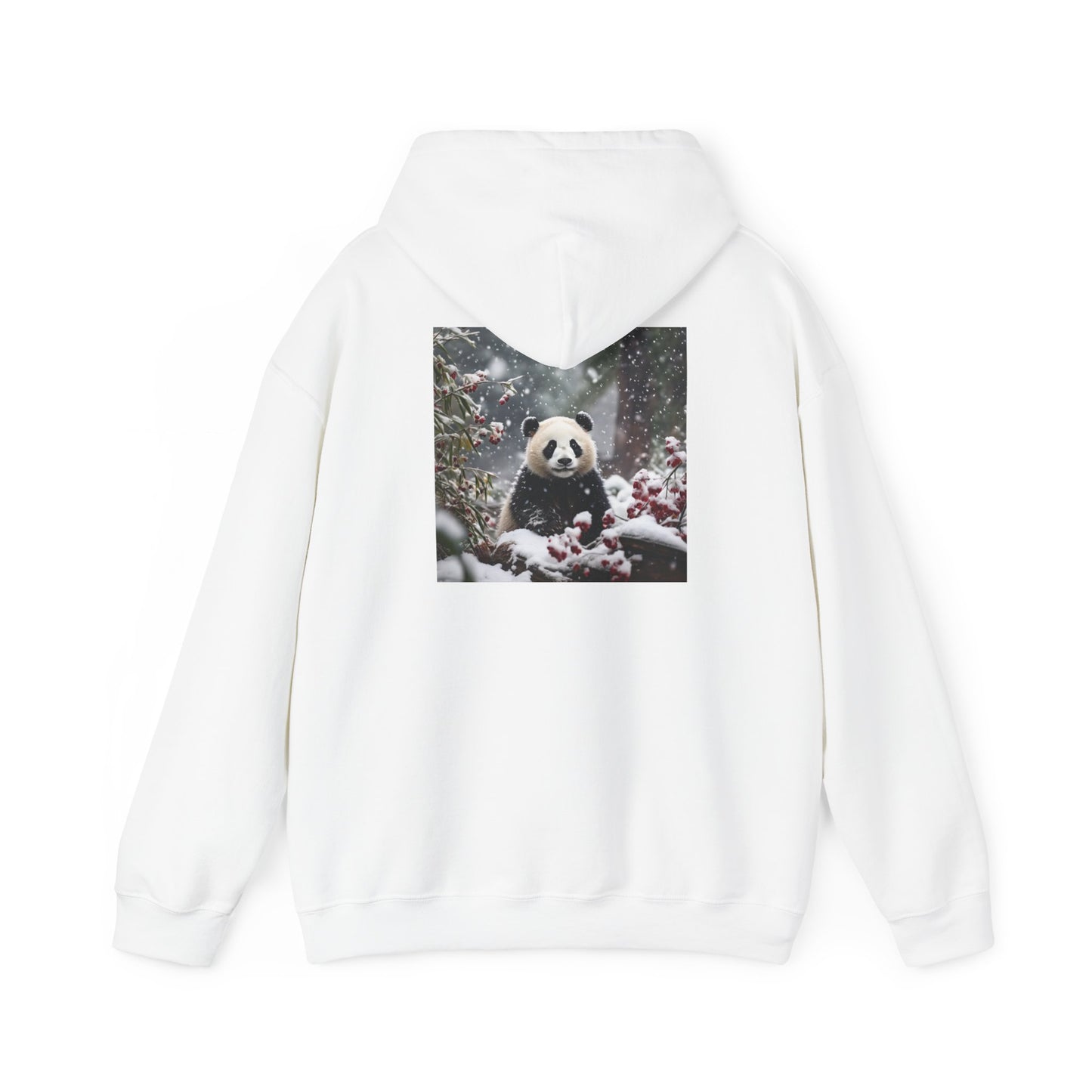 Unisex Heavy Blend™ Hooded Sweatshirt-Snowy Panda