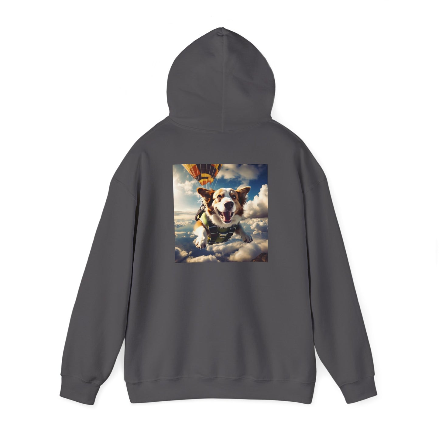 Unisex Heavy Blend™ Hooded Sweatshirt-Sky Diving Dog