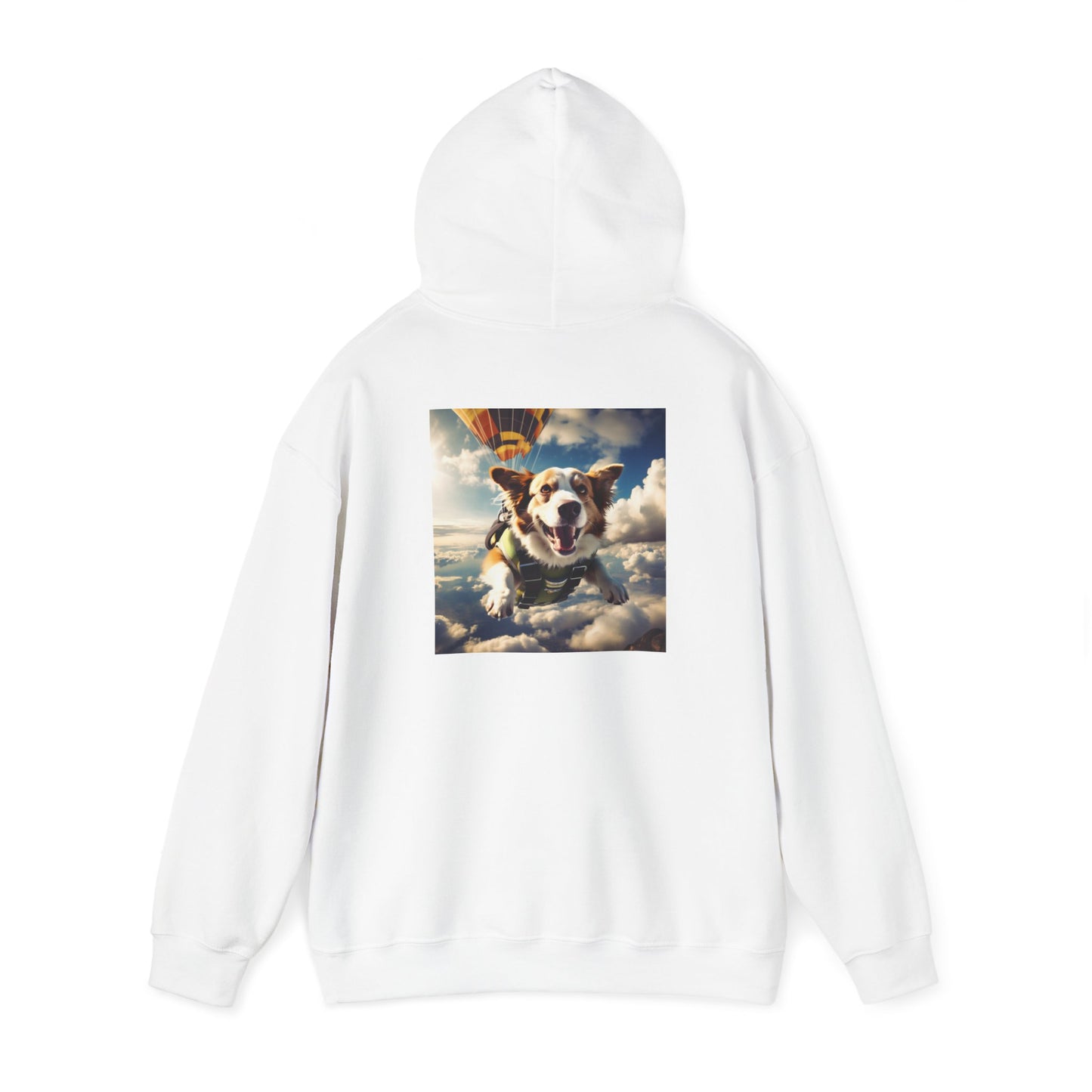 Unisex Heavy Blend™ Hooded Sweatshirt-Sky Diving Dog