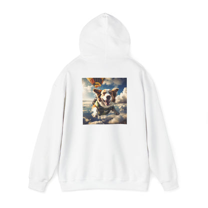 Unisex Heavy Blend™ Hooded Sweatshirt-Sky Diving Dog