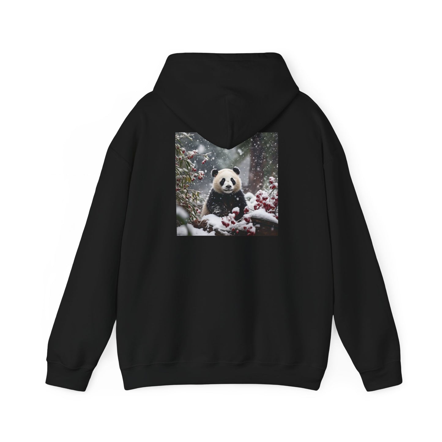 Unisex Heavy Blend™ Hooded Sweatshirt-Snowy Panda